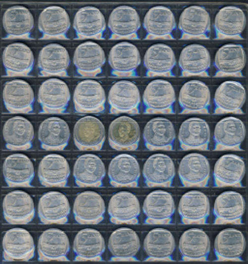 51 x Mandela and Inauguration R5 Coin Hoard