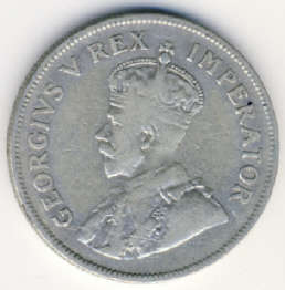 1933 SA Union Half Crown (VERY RARE) nice grade