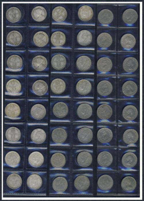COMPLETE RHODESIA Silver Tickey Collection (1932-1970)