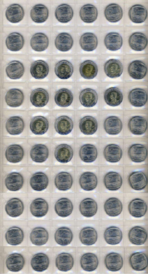 Sixty-Three (63) Inauguration  & Mandela 90th Birthday R5 coins