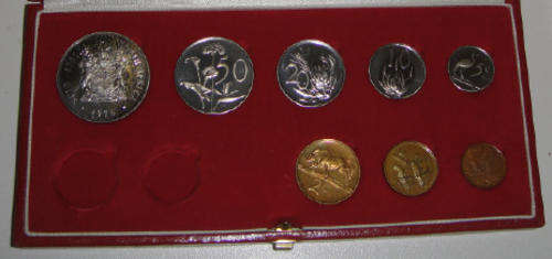1978 SA Proof Set (Red SAM box without gold)