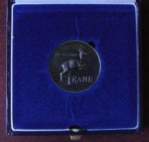 1987 SILVER R1 in official Blue SAM Box (Proof Condition)