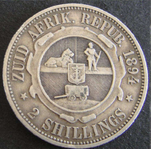 PAUL KRUGER Z.A.R. Two-Shilling (Florin) of 1894