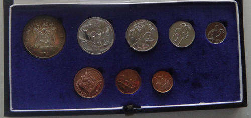 1972 RSA Short Proof Set in Blue SAM Box as issued.