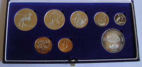 1986 RSA Short Proof Set in Blue SAM Box as issued.