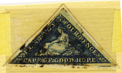 CAPE of GOOD HOPE: 4d Slate Blue Triangular: SACC 15B