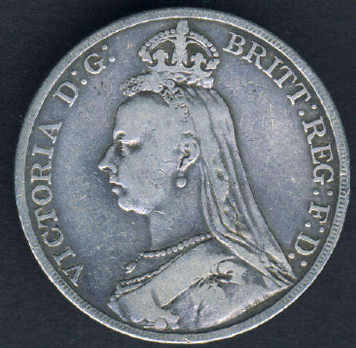 Jubilee Head Victorian SILVER CROWN of 1889 (Sterling Silver)
