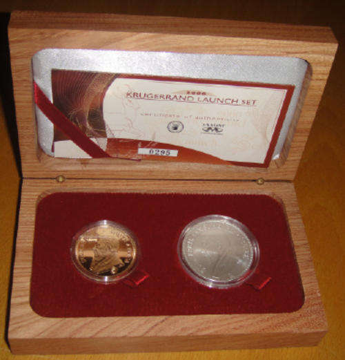 2006 Kruger Rand Launch Set: LIMITED EDITION : Full Kruger Rand and ZAR 5/-