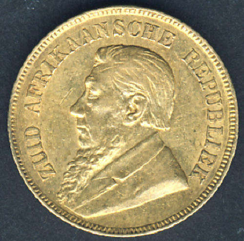 Paul Kruger Z.A.R. 1898 Gold Pond (aEF)