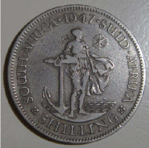 1947 SA Union Shilling (only 7184 non-proofs issued)