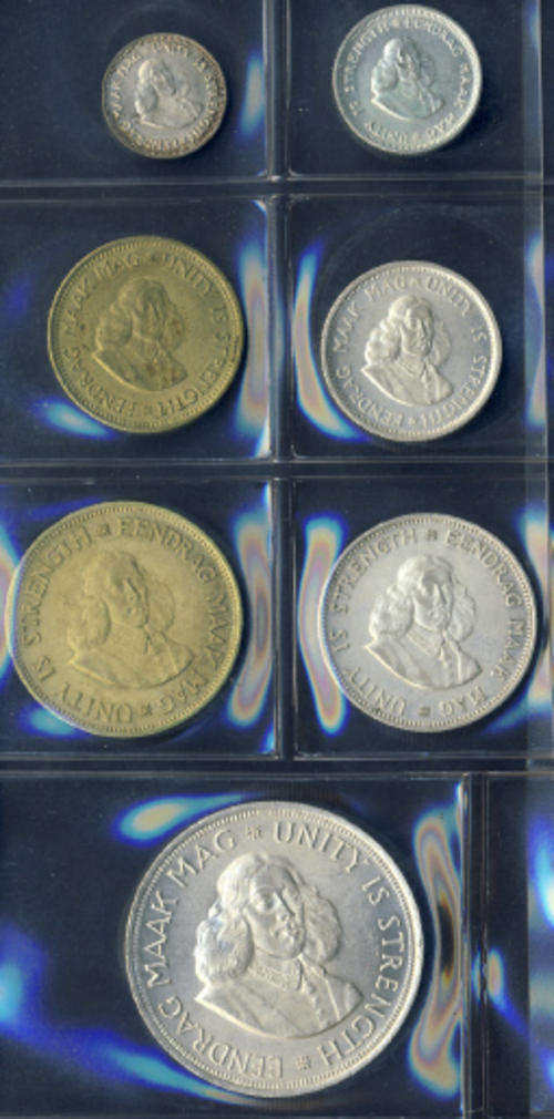 COMPLETE: Republic of South Africa Coin Set : 1963