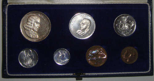 FOURTH 2nd-Decimal Proof Set of the Republic of South Africa (1968)