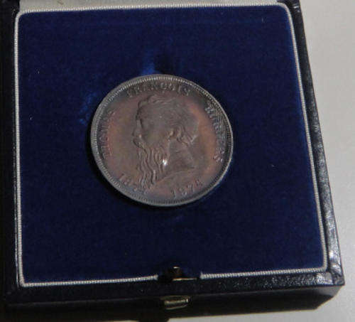 Thomas Francois Burgers ZAR Medallion (1874-1974) struck in .925 STERLING SILVER