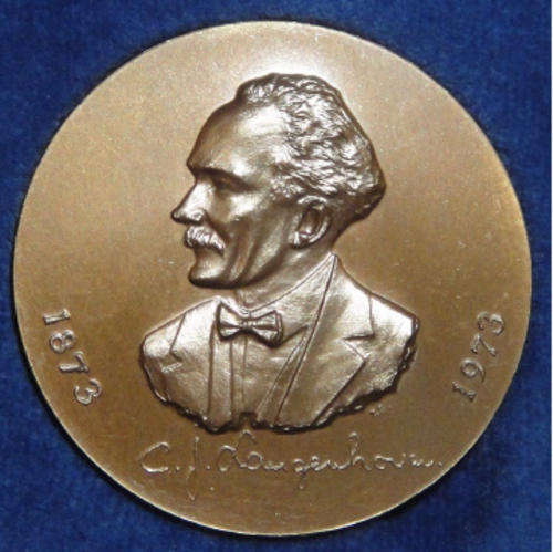 CJ Langenhoven Medal 1873-1973 struck in Bronze