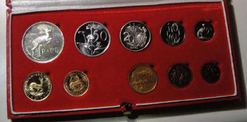 LONG Proof Set of the Republic of South Africa (1983): (Including GOLD Two Rand and One Rand)