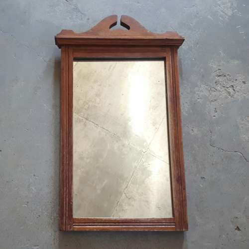 Vintage wooden frame with mirror