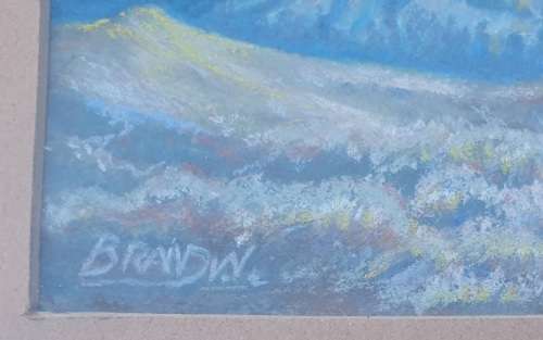 Original pastel painting by W. BRAND