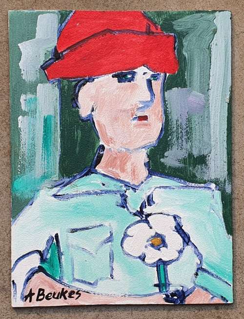 Original acrylic painting by A BEUKES