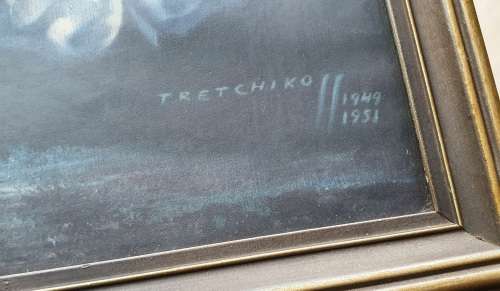 Large framed VLADIMIR TRETCHIKOFF - Dying Swan - print as per photo