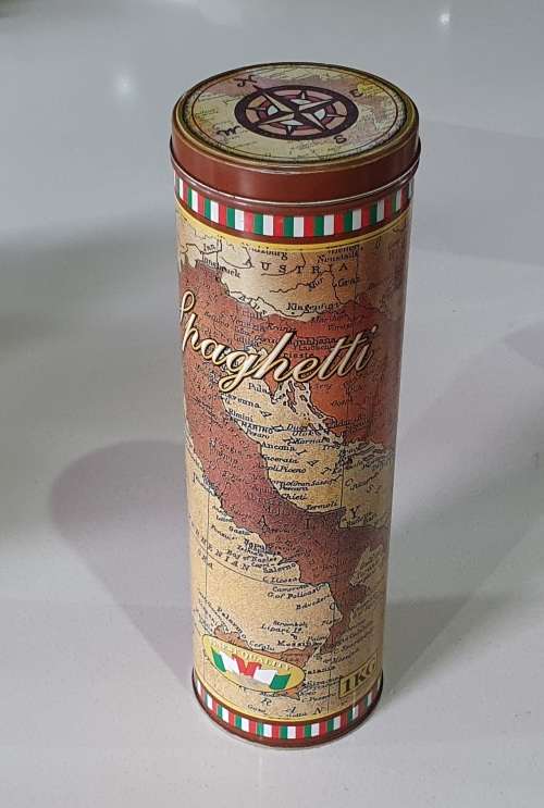 SPAGHETTI tin as per photos