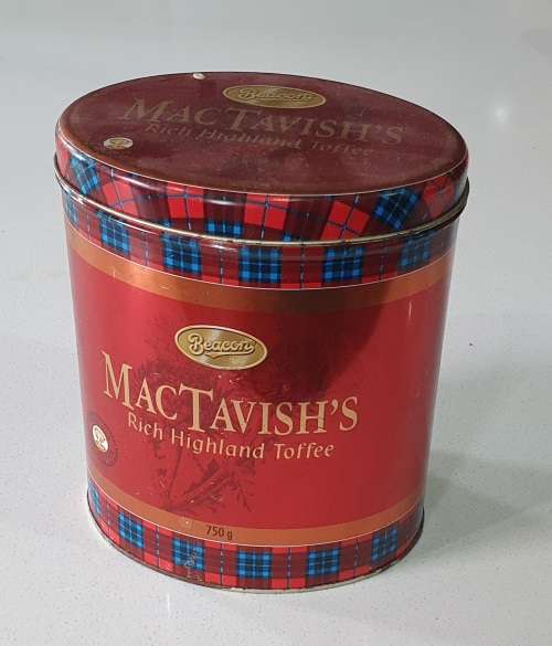 Mac Travish`s Beacon 750g tin as per photos