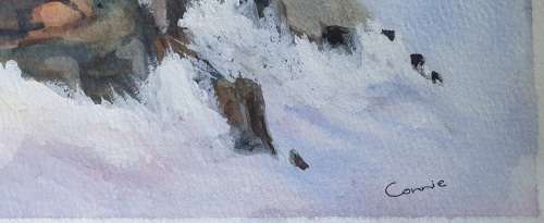 Original unframed watercolour painting by Connie de Lange