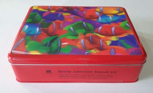 3d image fish tin as per photos