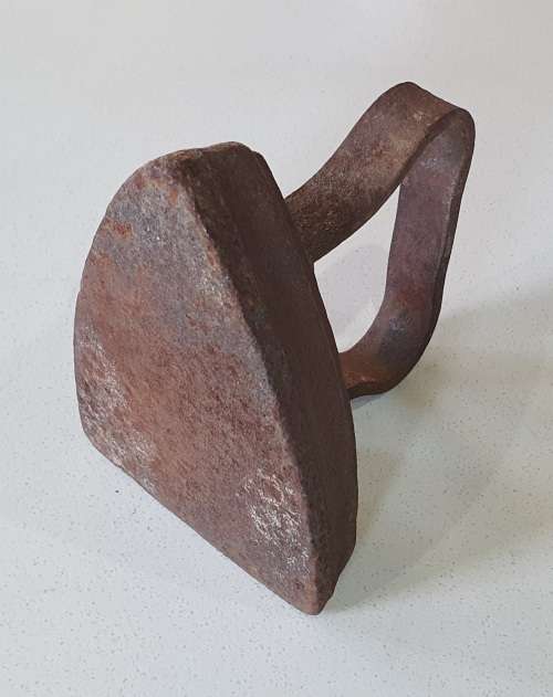 Vintage cast iron, coal stove clothing Sad Iron as per photo