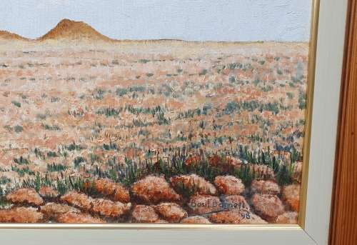 Oil painting by BASIL BARNETT of the Karoo