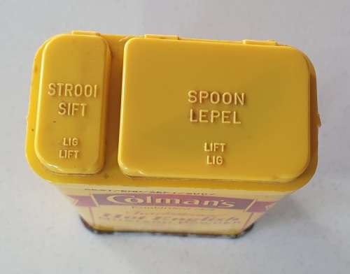 Colman`s Hot English mustard powder tin as per photos