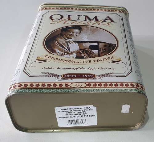 OUMA RUSKS tin as per photos