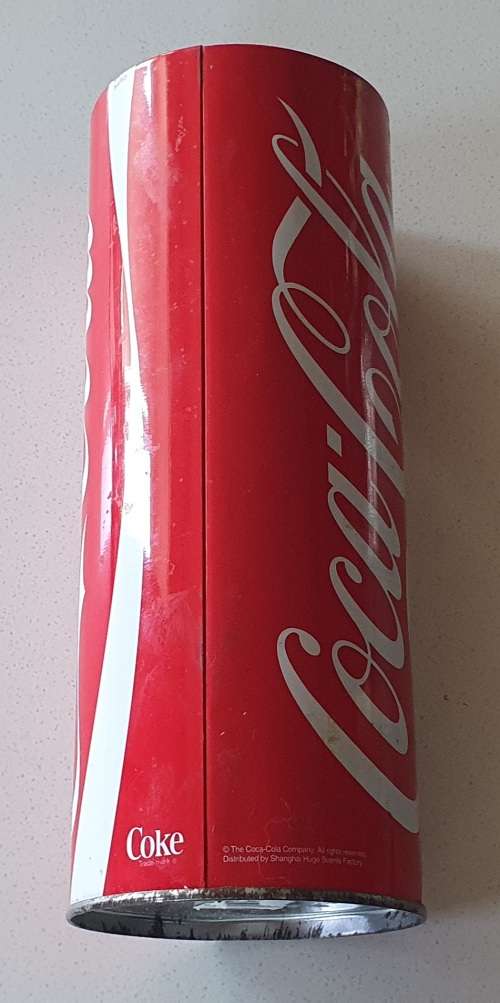 Coca Cola straw holder tin as per photos