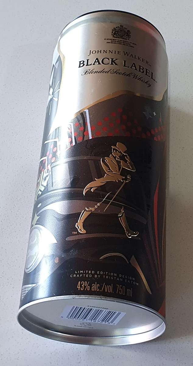 Johnny Walker BLACK LABEL tin as per photos