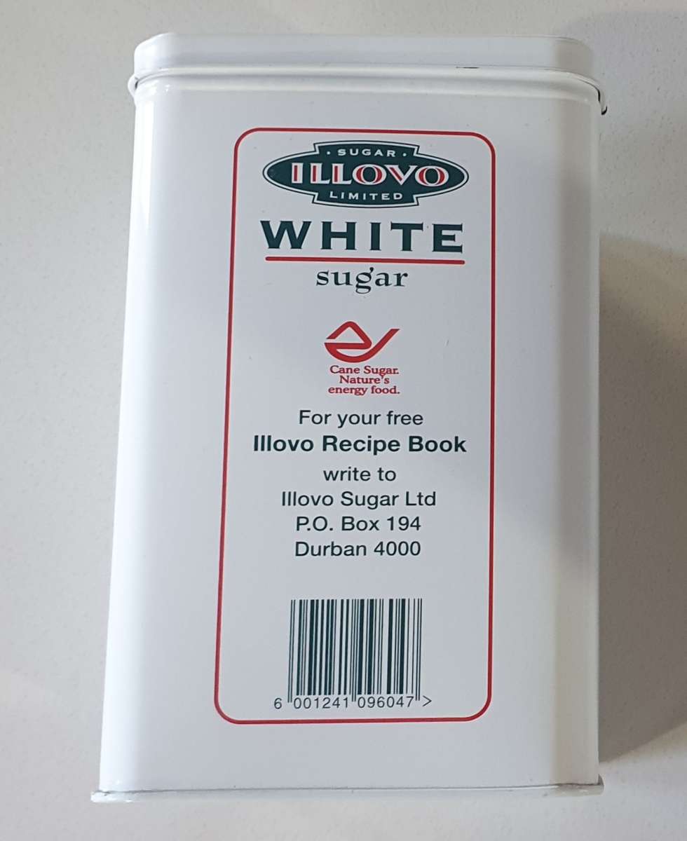 ILLOVO Sugar tin as per photos