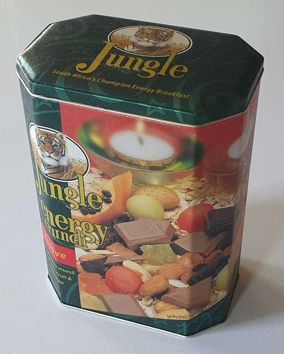 JUNGLE energy crunch tin as per photos