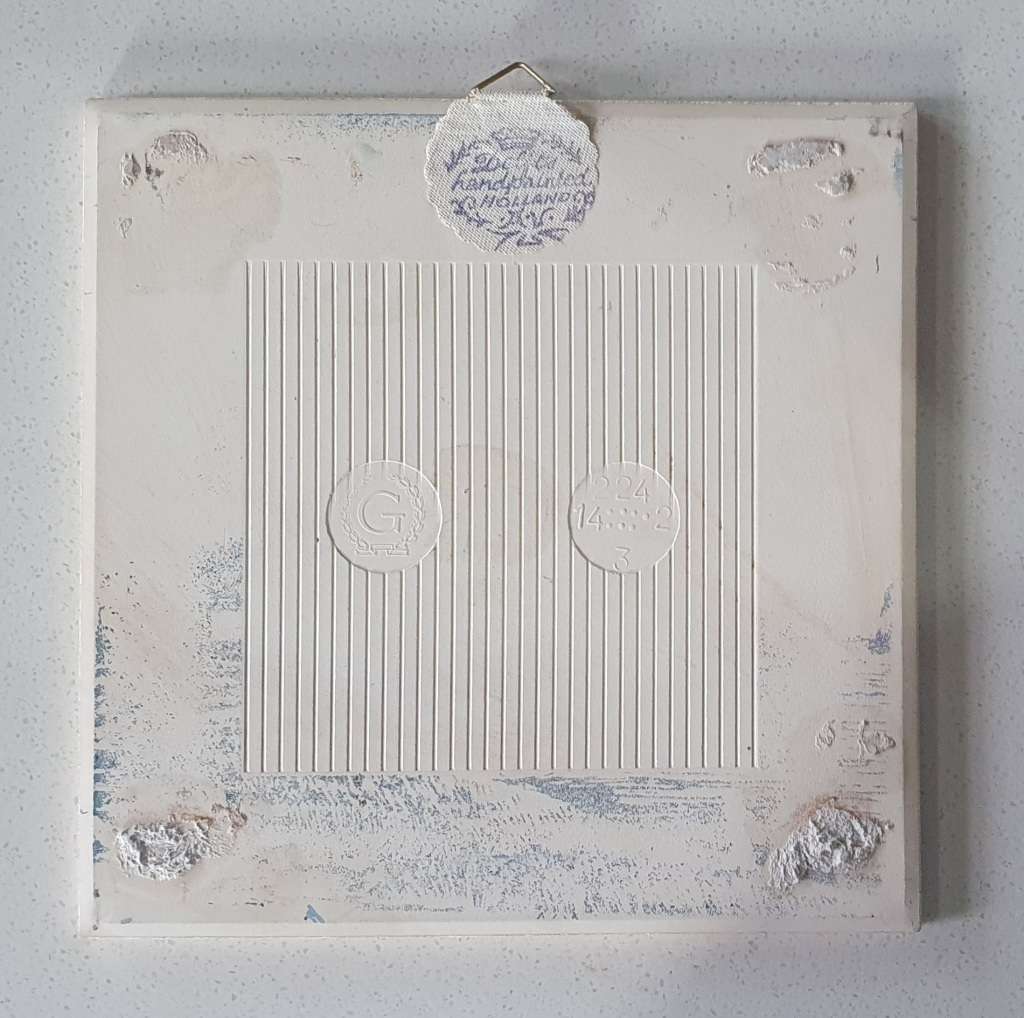 Hand painted Delft tile - made in Holland as per photo.
