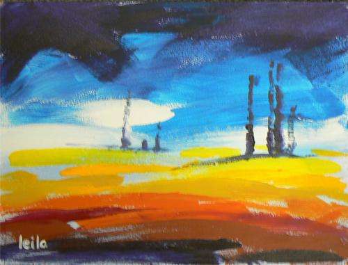Original Acryl painting by LEILA