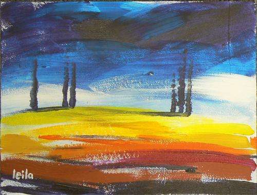 Original acryl painting by LEILA