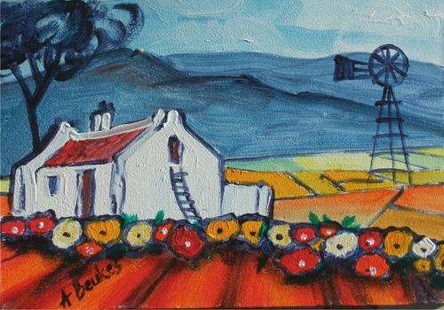Original acryl painting by A BEUKES