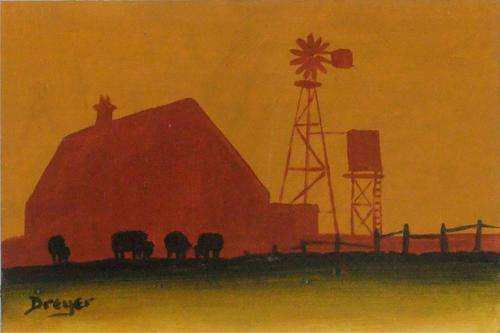 Original oil painting by DREYER