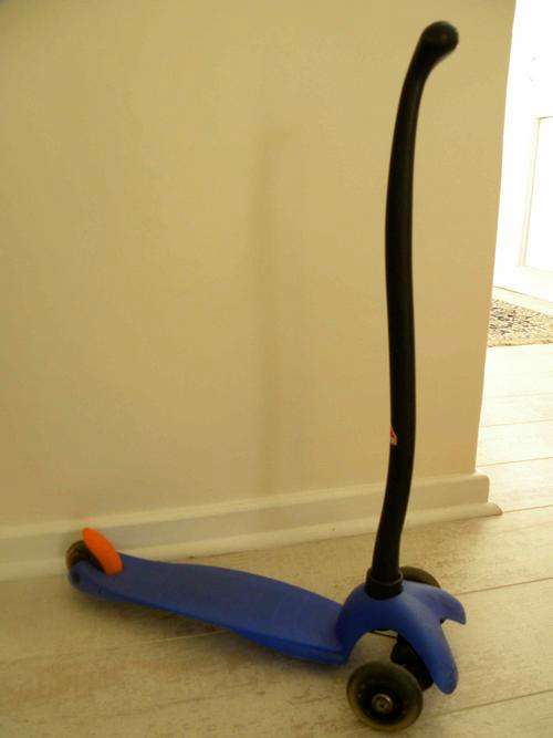 Blue scooter