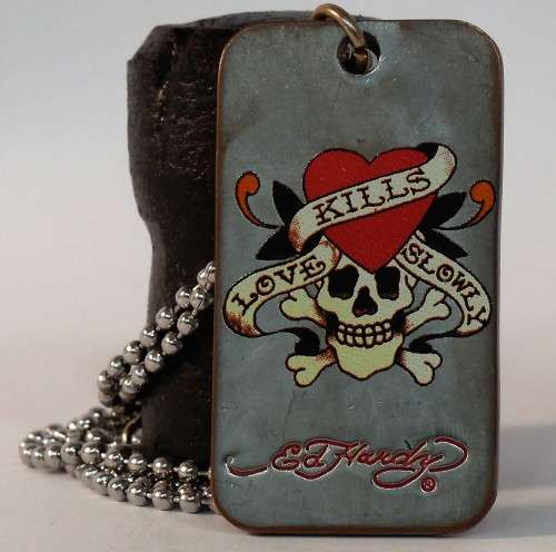 Genuine Ed Hardy dog tag                     (#38)