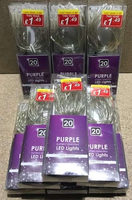 9 x Purple  LED Fairy Lights *LOT* *NEW*  - CLEARANCE SALE