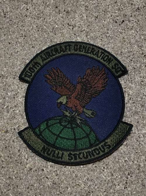 100th Aircraft Generation Squadron Patch - RAF Mildenhall, England