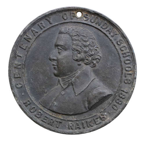 Rare 1880 United Kingdom Robert Raikes Centenary of Sunday Schools Token