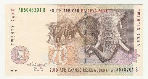 1993 South Africa CL Stals Type 9, Second Issue R20
