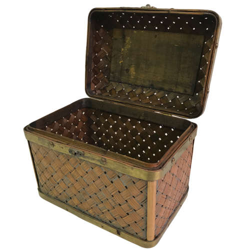Woven Wooden Storage container 27x20x20cm