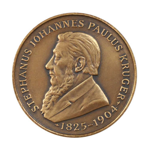 1954 Bronze (matt) Medallion-Unveiling of Paul Kruger Statue in Pretoria - Afrikaans