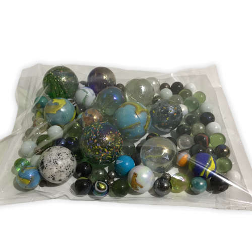 1.25Kg's of mixed marbles from 1990's