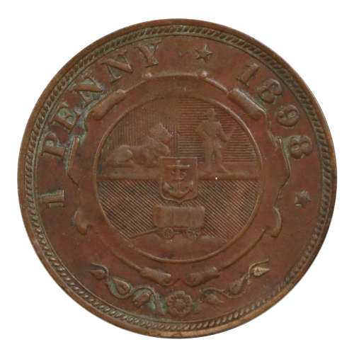 1898 South Africa ZAR Penny